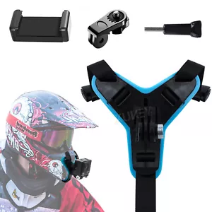 Soporte Moto Casco Chin Mount Soporte para Gopro Hero Accesorios Cámara Teléfono/ - Imagen 1 de 11