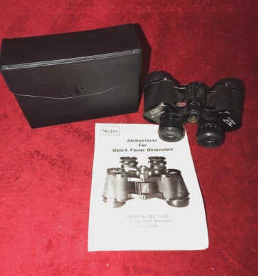 SEARS Binoculars Model 583.25320 7 x 35 Hard CASE w/Instructions Please Read - Image 1 of 4