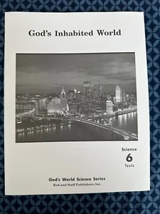 God's Inhabited World — Student Tests, Science 6, Rod and Staff - Picture 1 of 3