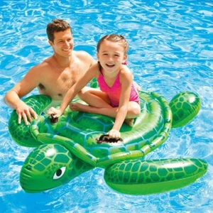 Intex Inflatable Ride on Lil Turtle Kids Swimming Pool Float Beach Rider Toy - Picture 1 of 3