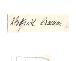 Gottfried Von Cramm Signed Clip / Autographed 1930s German Tennis Player RARE