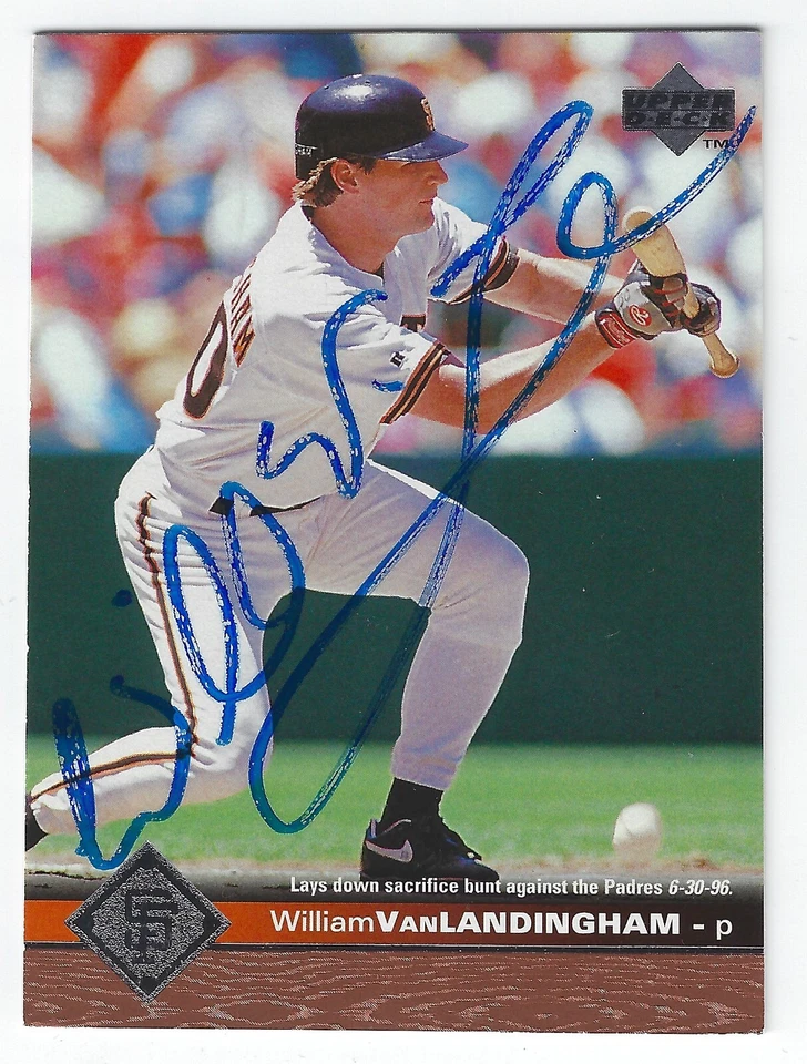 WILLIAM VANLANDINGHAM SAN FRANCISCO GIANTS SIGNED 1997 UPPER DECK BASEBALL CARD - Image 1 of 1