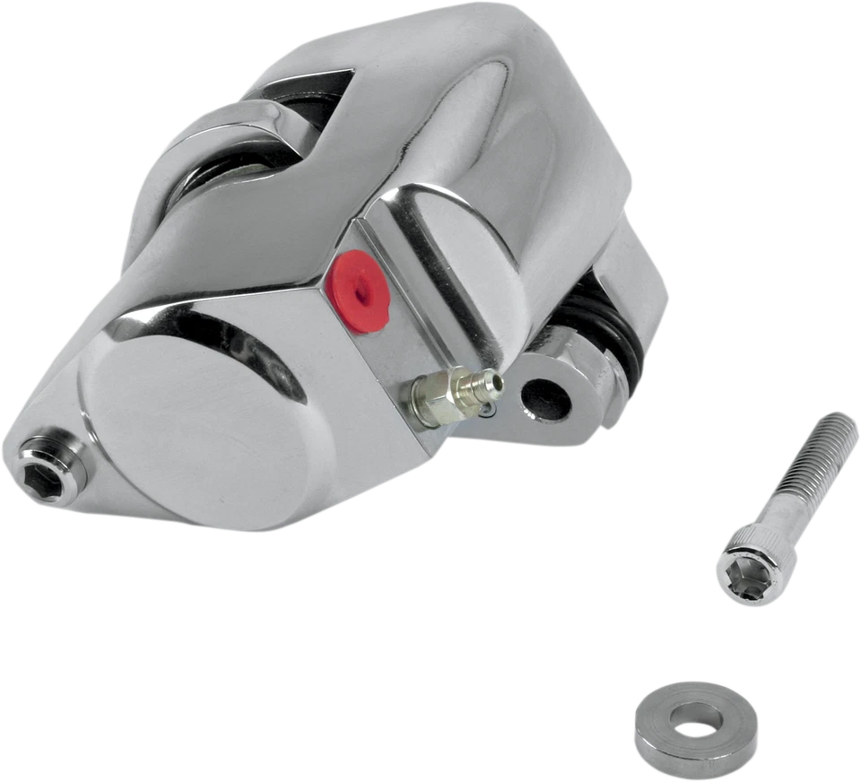 Drag Specialties Chrome Front Right Repl Brake Caliper for 84-99 Harley-Davidson - Image 1 of 1