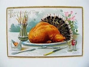 Vintage Raphael Tuck Thanksgiving Day Dinner R. Wealthy Artist sehr guter Zustand  - Bild 1 von 2