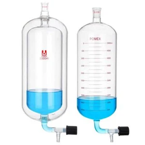 Double-Layer Distillation Bottle with Vacuum Piston 100ml-500ml Lab Supply - Picture 1 of 13