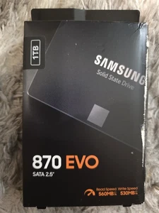 Samsung 870 EVO SATA III SSD 1TB 2.5” Internal Solid State Drive - Photo 1/5