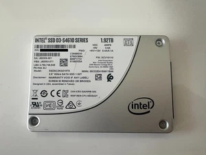 Intel SSD D3-S4610 Series 1.92TB SATA 6Gb/s 2.5'' Internal SSDSC2KG019T8 - Bild 1 von 2