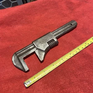 Llave ajustable vintage 8" Billings & Spencer Co Mono Hartford EE. UU. - Imagen 1 de 12