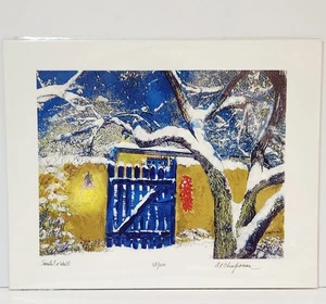 Al Chapman signiert, New Mexico - SANTA FE WALL - Fine Art Print 33/200 14"×11" - Bild 1 von 7