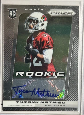 Tyrann Mathieu AUTO~RC Panini Prizm 2013 Certified Rookie Autograph Honey Badger - Image 1 of 2