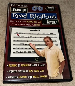 Pat Petrillo's Learn to Read Rhythms Better 2011 HD DVD eBook and MP3 files - Picture 1 of 3