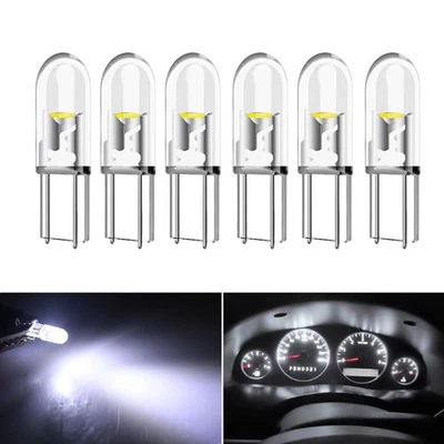 10 PIEZAS T5 LED W3W W1.2W 74 286 Luces de mazorca súper brillantes Cuña Tablero Lámpara Bombillas Foto 1 de 4