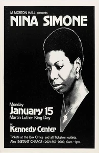 Nina Simone 1979 Kennedy Center Framed Concert Poster - Picture 1 of 2
