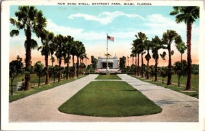 Postkarte New Band Shell Bayfront Park Miami Florida White Border Unposted - Bild 1 von 4