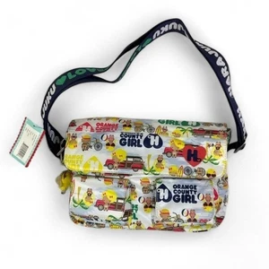 NEU Harajuku Lovers Multicolor Cali Mädchen Multi Pocket Umhängetasche - Bild 1 von 12