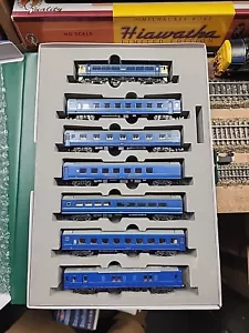 KATO JR BLUE PASSENGER TRAIN with EF65 1107 ELECTRIC LOCOMOTIVE & COACH SET of - Picture 1 of 1