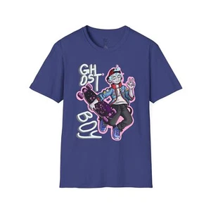 Ghost Boy Graphic T-Shirt, Skateboard Tee, Unisex Shirt, Trendy Streetwear, - Picture 1 of 29