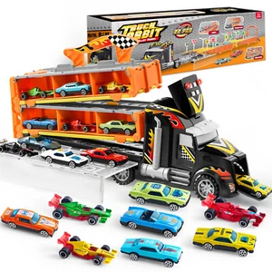 Syncfun 12 coches de juguete de metal fundido a presión camión portador regalo para niño 2 3 4 5 años - Imagen 1 de 7