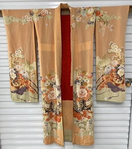 Antique Japanese Silk Kimono - Picture 1 of 12