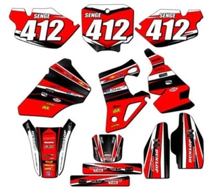 1996-2002 CR 80 VIGOR Red Senge Graphics Kit Compatible with Honda - Picture 1 of 10
