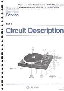 Manual de servicio Philips para 22 AF 977 parte 1 copia - Imagen 1 de 1
