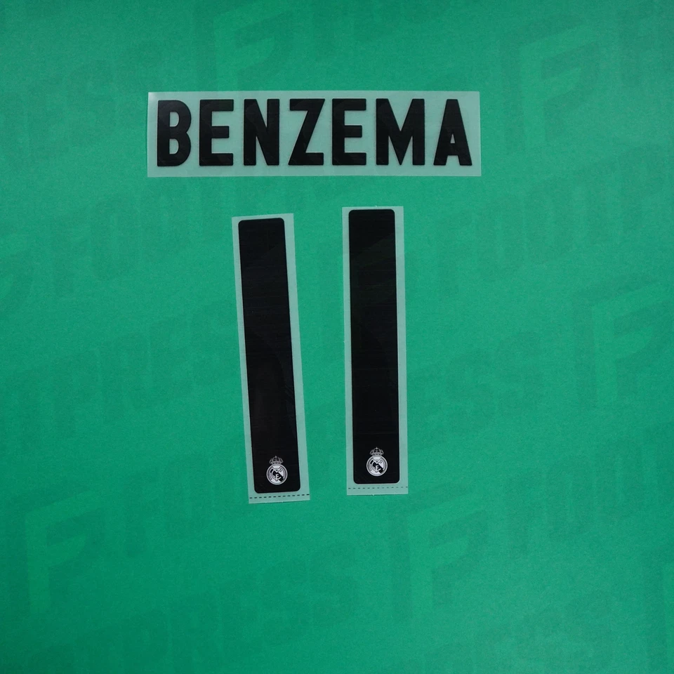 Flocage Officiel - Réal Madrid ENFANT, Benzema, 2009/2010, Home JUNIOR, Noir - Photo 1/1