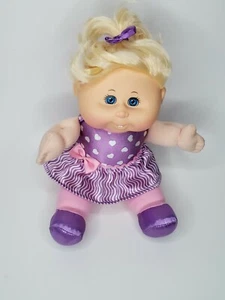 Cabbage Patch Doll 12 Inch Sitting Pretty 2015 Purple Dress and Shoes S30 - Picture 1 of 9