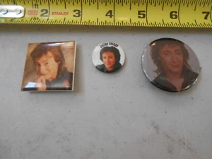 RARE VINTAGE SET 3 JULIAN LENNON PINBACK BUTTONS PINS HTF JOHN'S SON ROCK ROLL - Picture 1 of 5