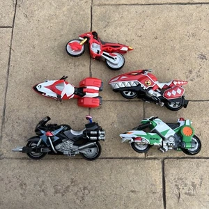 Lot 5 Power Rangers Motorcycles Vehicles Lot Spd - Picture 1 of 3