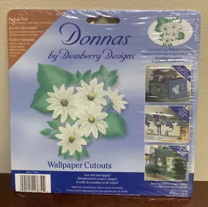 16 Large Daisy Wallpaper Cutouts Cottage Core Shabby Furniture Decoupage Walls - Picture 1 of 2
