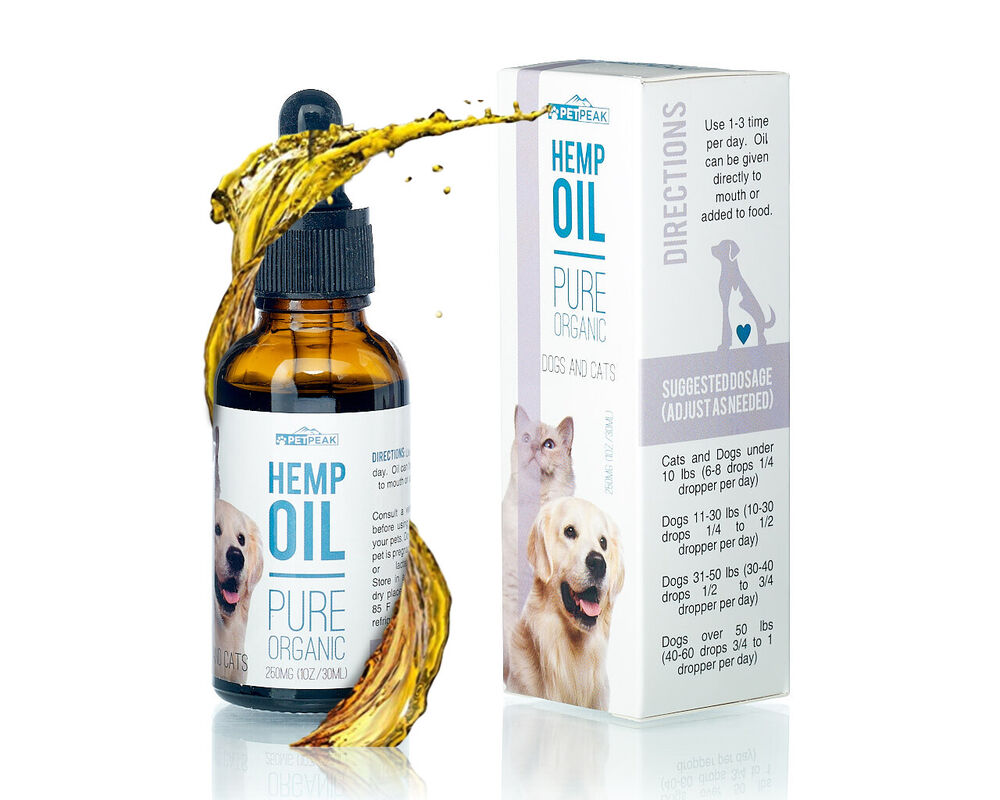 PetPeak Premium Hemp Oil for Pets Hip Joint Pain Relief For Dogs,Cats | 2500 MG
