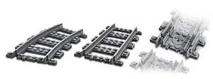 Train Tracks Genuine LEGO Curved Flexible City 60336 60197 60198 53400 Straight - Picture 1 of 12