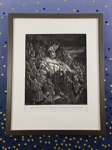Gustave Doré Authentic Wood Engraving | Mattathias & Jewish Refugee | 1866 Bible - Imagen 1 de 12