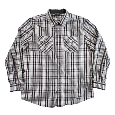 Rocawear Classic Men's Size 2XL Button Down Long Sleeve Green Plaid Multicolor - Image 1 of 4