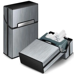 Zigarettenetui 2 Stück Zigarettenbox Metall mit Magnetverschluss, Zigarettenetui - Bild 1 von 8