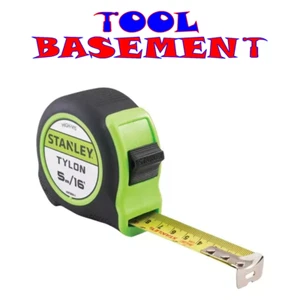 Stanley 5m/16ft HI VIZ Tape Measure With Matt 19mm Tylon Blade,306021 XMS21TAPE5 - Picture 1 of 1
