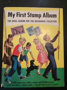 1963 My First Stamp Collection Collector's Harris Freedom Albums W/ 300+ stamps