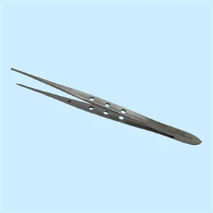 Pinzas de tejido de apósito Cushing 1X2 dientes 7" instrumentos quirúrgicos rectos - Imagen 1 de 3