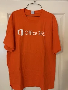 Microsoft ® Office 365 ® Orange M Medium T-shirt New NWOT - Picture 1 of 1