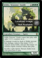 1X Sekki, Seasons' Guide Saviors of Kamigawa NM/EX Italian MTG CARD