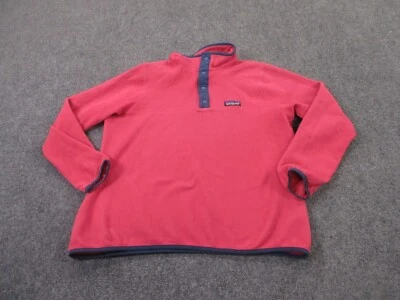 Patagonia Jacket Womens XL Pink T Snap Sweater Outdoors Pullover Camping Adult - Image 1 of 4