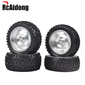 Ruedas de aluminio con neumático F/R para buggy de coche de radiocontrol Tamiya TT02BR DF02 DT-03T Kyosho 4x4 1:10 - Imagen 1 de 7