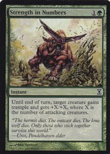 1x Foil - Strength in Numbers - Magic the Gathering MTG Time Spiral Foil