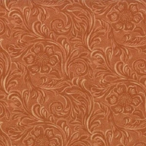 Moda Fabrics 11216 14 "Tooled Leather pattern"NATURAL BUCKSKIN" BY THE YARD - Picture 1 of 1