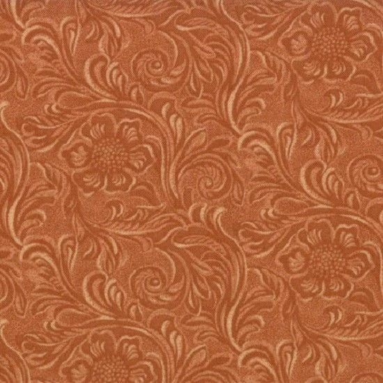 Moda Fabrics 11216 14 "Tooled Leather pattern"NATURAL BUCKSKIN" BY THE YARD - Image 1 of 1