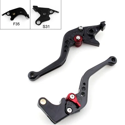 Short Brake Clutch Levers Fit For Suzuki B-King 2008-2011 Black H0 - Image 1 of 3