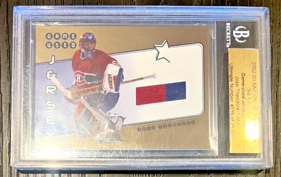 BGS 2002-03 ITG Be A Player Ultimate Memorabilia 3rd Edition #d 1/1 Jose Thodore - Image 1 of 2