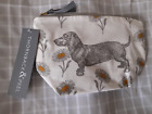 Thornback & Peel- dacshund Dog & Daisy medium cosmetic bag - BNWT