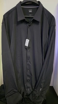 HUGO BOSS Dress  Long Sleeve Shirt Men  Black Size 3 XL - Image 1 of 4