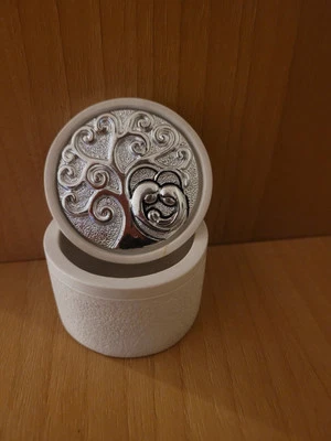 Porta gioielli Argento Albero della Vita con Sacra Famiglia - Immagine 1 di 4